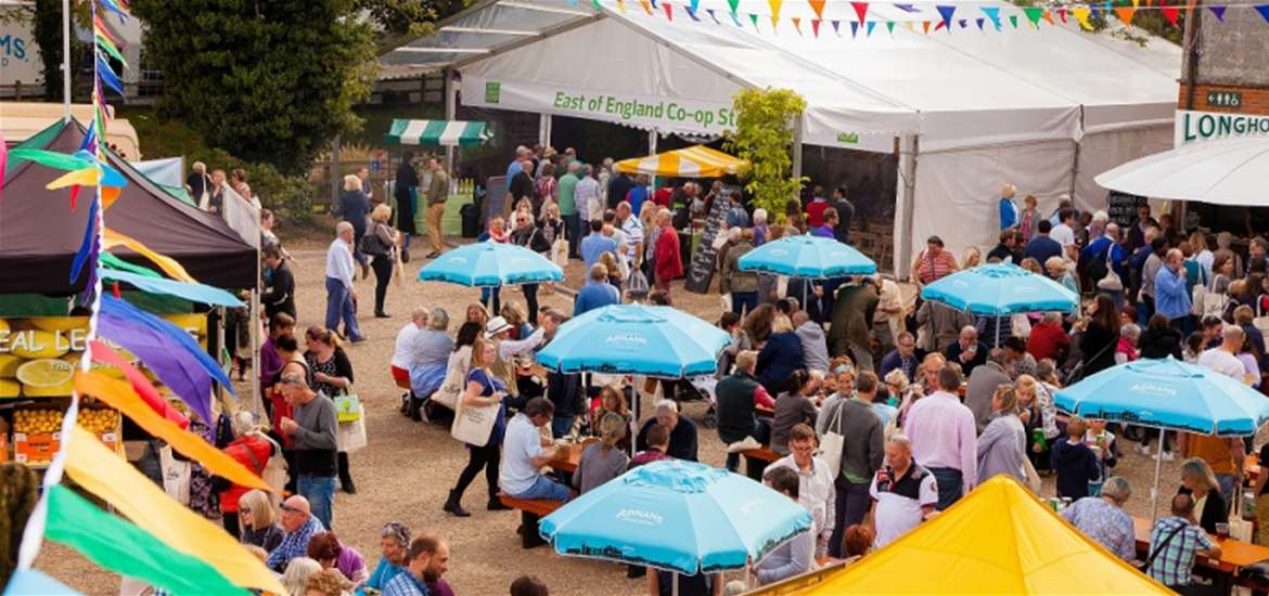 food and drink fair courtyard stalls